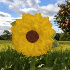 Burlap Sunflower Wreath-1